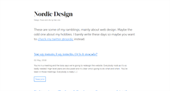 Desktop Screenshot of nordic-design.net